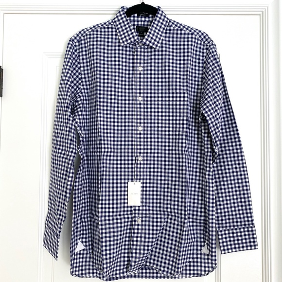 NWOT J. Crew Ludlow 120's 2 Ply Check Shirt - M - Picture 2 of 5
